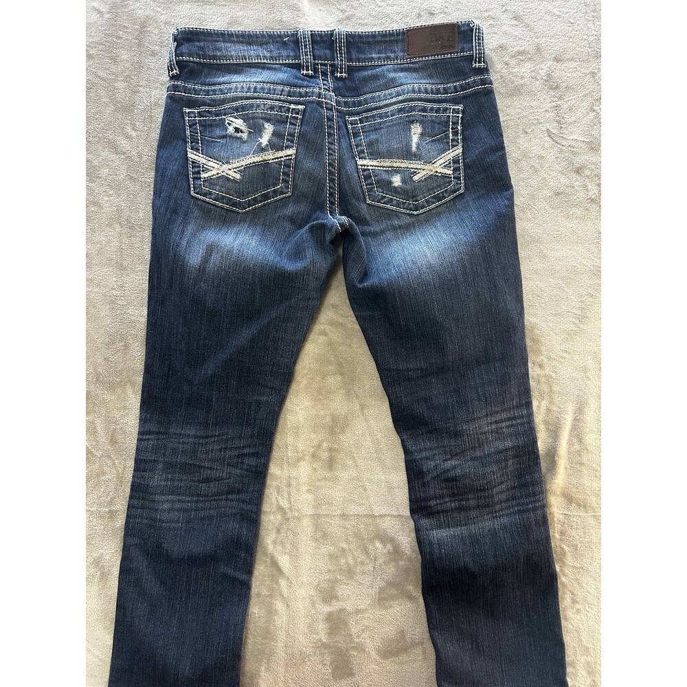 BKE Women's Payton Jeans Mid-Rise, Straight Leg, Denim Size 28 Regular - Picture 8 of 11